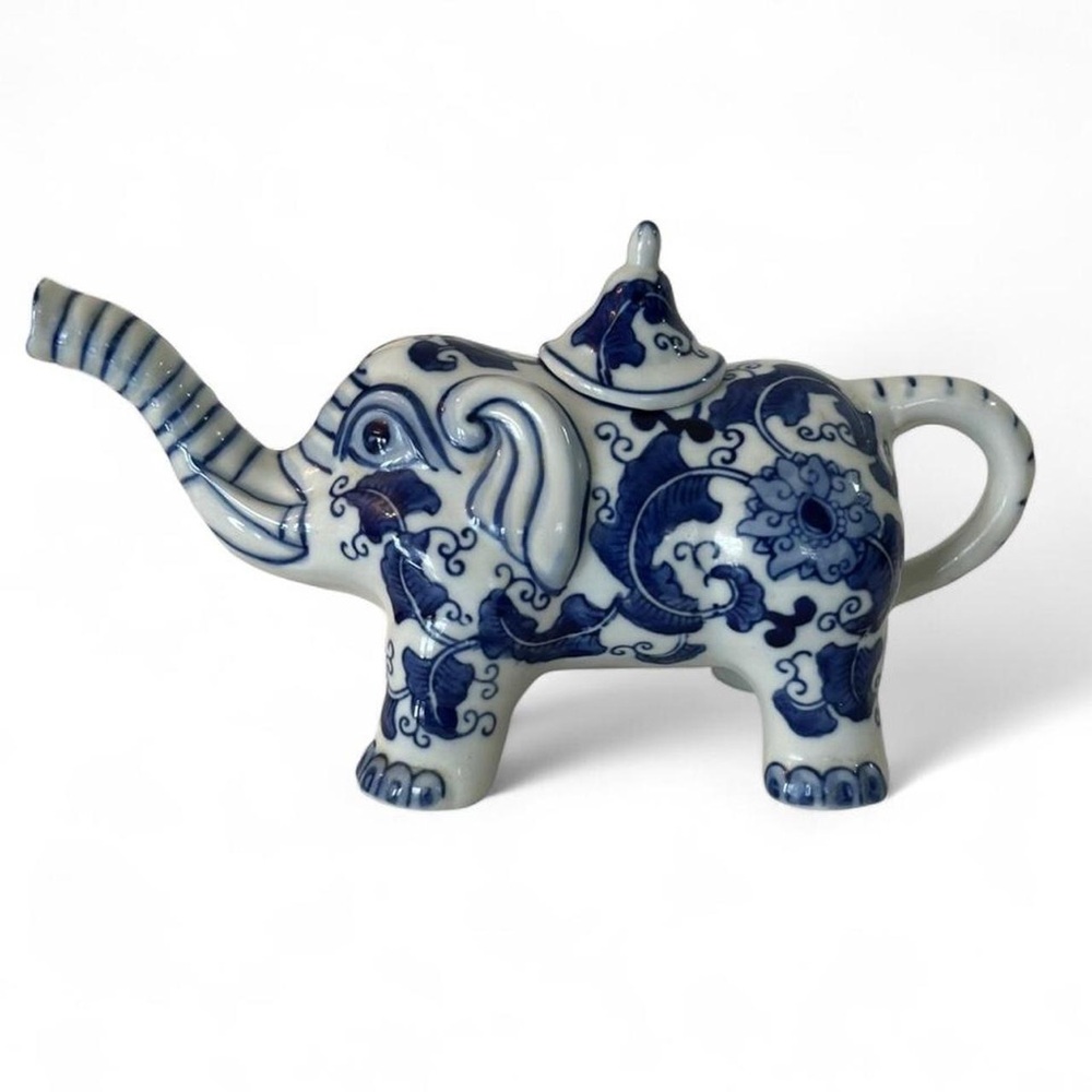 Vintage 90s Bohemian Indie Seymour Mann Elephant Teapot